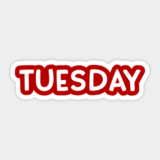 Tuesday Sticker